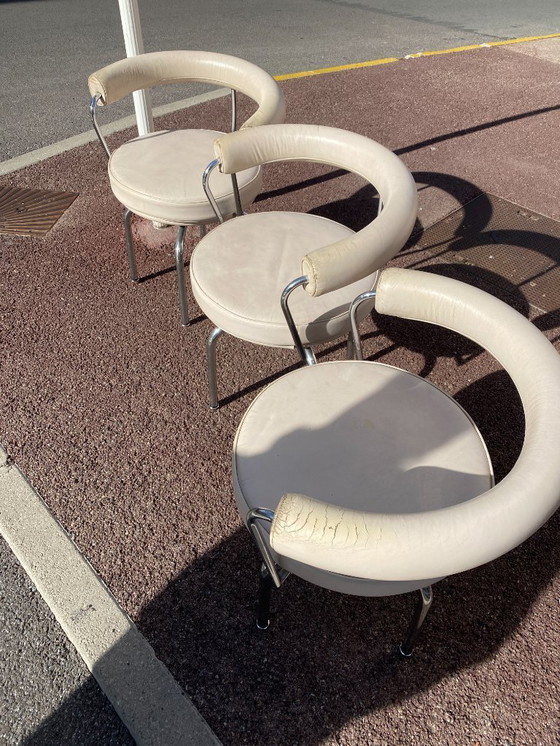 Image 1 of Cassina LC7 stoelen 3 stuks