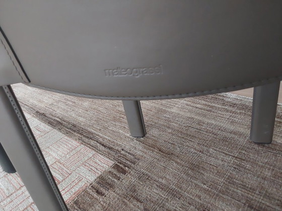 6 Italiaanse Eetkamerstoelen van Carlo Bartoli voor Mateo Grassi – Leather (photo 2 of 7)