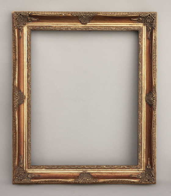 Image 1 of Handgefertigter antiker Barock-Holzrahmen im Stil Ludwigs XVI. Barockrahmen für Gemälde, Spiegel, Fotografien usw.