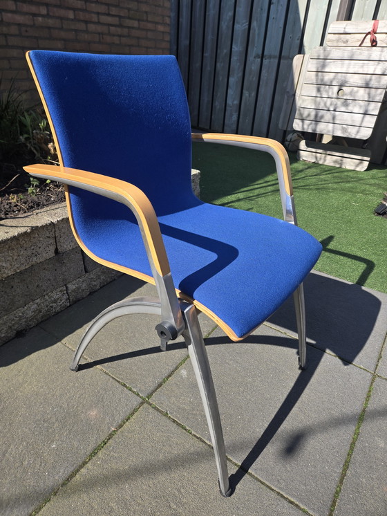 Image 1 of 6x Artifort Zeno stoelen blauw 