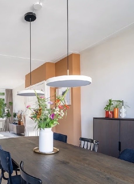 Image 1 of 2 lampes suspendues Umage Asteria 43 cm blanc perle