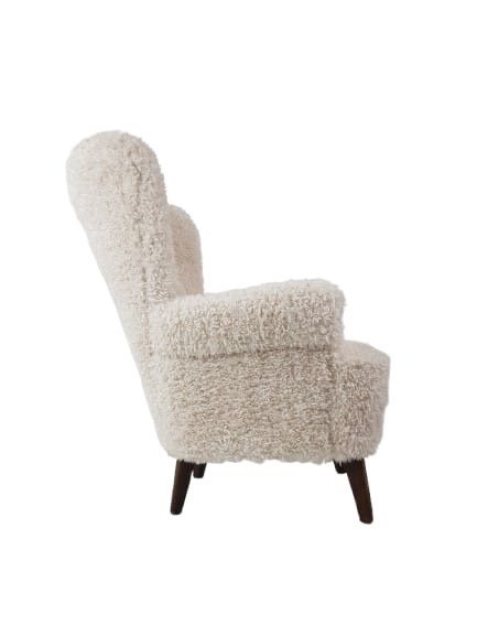 Image 1 of Artifort oorfauteuil Poltrona color crema teddy pluche finta pecora