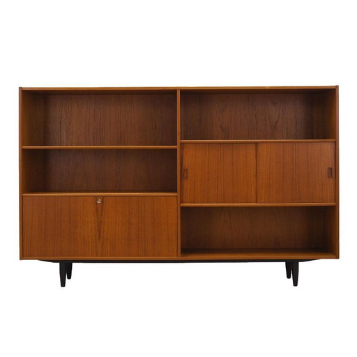 Teak bookcase, Danish design, 1960s, manufactured by Westergaards Møbelfabrik