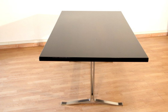 Image 1 of Table Formanova en palissandre et acier chromé, style milieu du siècle, par Gianni Moscatelli, 1965