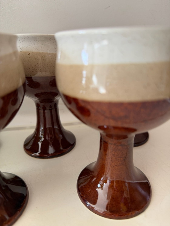 Tazze da caffè Mid Century con piedistallo – Stoviglie, Ceramica (photo 3 of 6)
