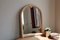 Specchio da parete ad arco in stile Art Déco color rosa cipria con cornice sagomata, anni '80 – Art Deco (photo 2 of 8)