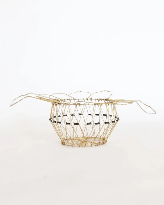 Image 1 of Set vintage di cestini in ottone francese