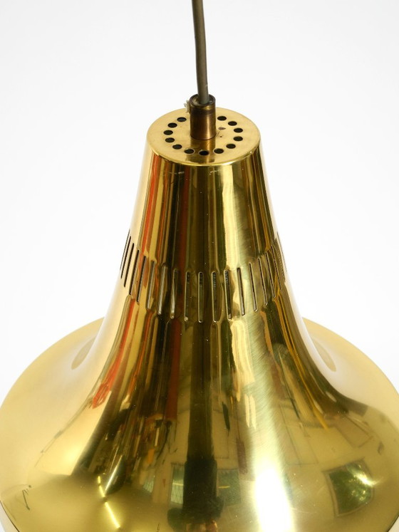 Image 1 of Originele Hans-Agne Jakobsson koperen hanglamp uit de jaren 60, model T 598, van Markaryd, Zweden