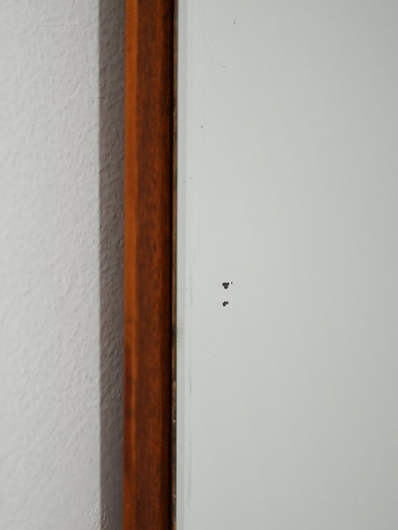 Image 1 of Scandinavische spiegel met teakhouten frame
