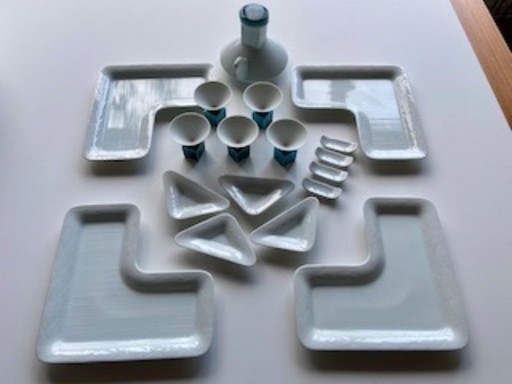 Vajilla de diseño japonés – tafelwaar, Porcelain