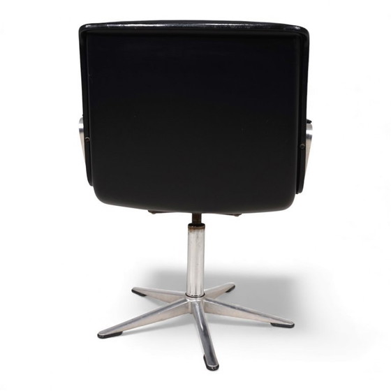 Image 1 of Sedia girevole da conferenza/pranzo Wilkhahn Delta in pelle di Delta Group, 1960