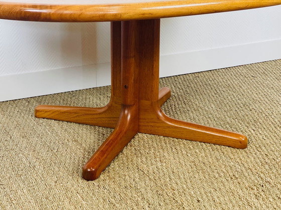 Image 1 of Deense ovale teakhouten salontafel van Glostrup Møbelfabrik, jaren 60