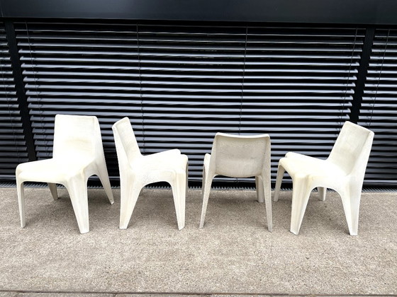 Image 1 of 4 sillas Bofinger Helmut Batzner color blanco