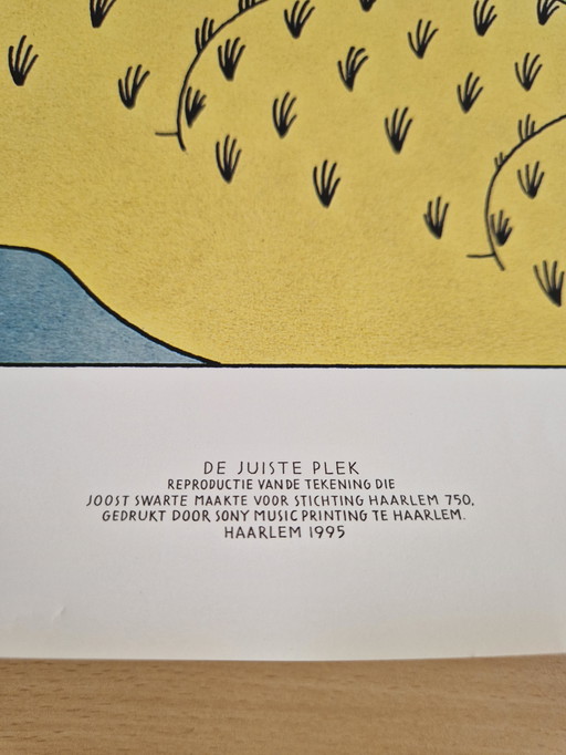 Large Joost Swarte print. "THE RIGHT PLACE" 7x available