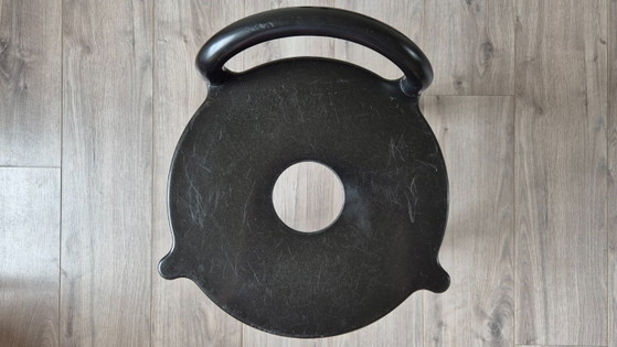 Image 1 of Ensemble vintage de deux tabourets noirs POLO Kartell