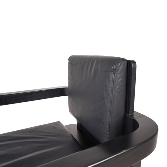 Armchair in black wood and leather, Tecta, Minimalisme (photo 13 of 15)