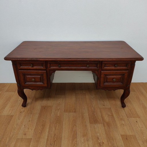 Antiker, vintage Bankerschreibtisch aus Eiche, Holzschreibtisch, Büro – bureau, Wood (photo 2 of 17)