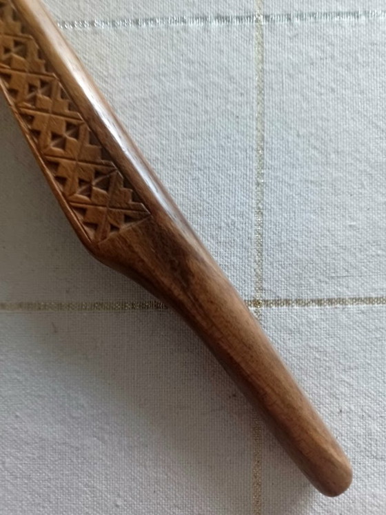 Vintage Scandinavische Handgesneden Houten Notenkraker. '50-'60 – Keukenaccessoires, Wood (photo 7 of 7)