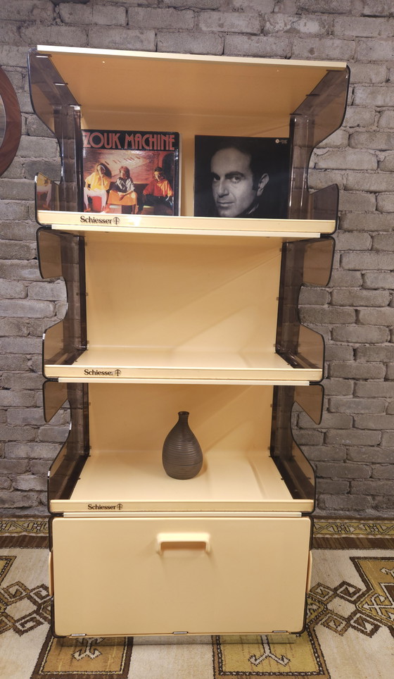 Image 1 of Smoked plexiglas bookshelf 1970