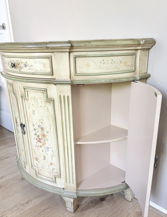 Image 1 of Brocante dressoir ladenkast met spiegel + 2 nachtkastjes
