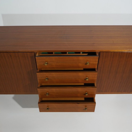 Wooden Sideboard With Brass Knobs, 1960s (photo 8 of 15)