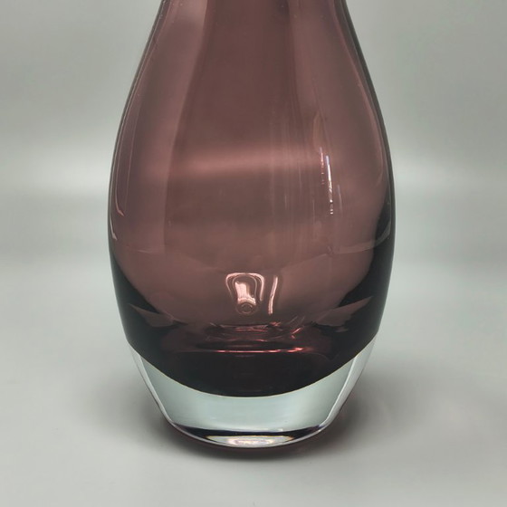Image 1 of 1970s Space Age Purple Vase by V. Nason in Murano Glass. Made in Italy