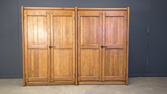 Image 1 of Armario XL de roble macizo de Kunstmeubelen Depuydt, Bélgica, años 60 