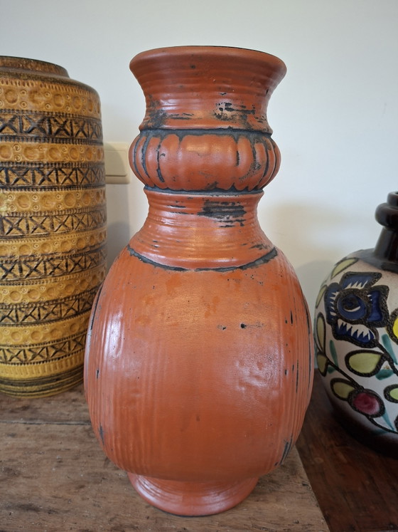 Image 1 of Large Carstens Tonnieshof West Germany floor vase/lamp base