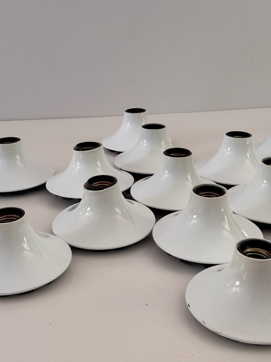 Composition of 13 Teti Wall Lights Vico Magistretti for Artemide 1970 ABS Space Age, Plastic, White (photo 3 of 14)