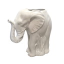 Vaso/portaombrelli vintage francese in ceramica a forma di elefante