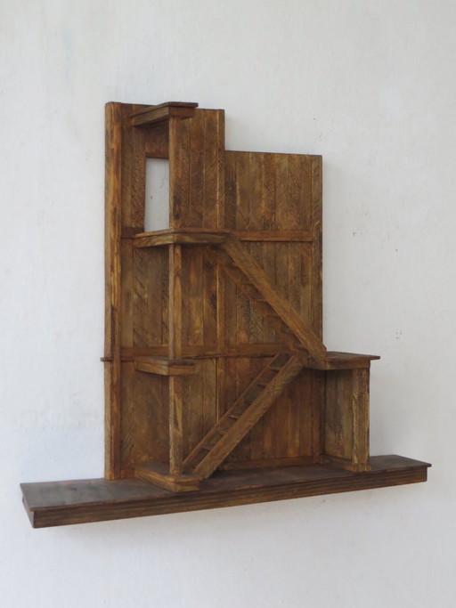 Eric van Solm - 'Escalier' – beeldhouwkunst, Wood (photo 2 of 7)