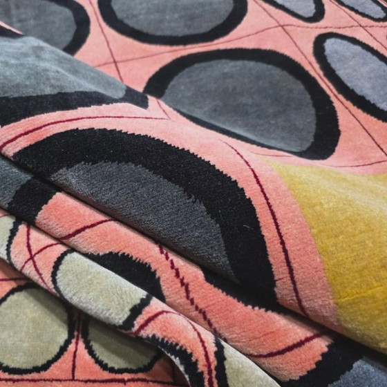 Alfombra de lana Victor Vasarely JENGE CA – Tejido a mano con base de algodón geométrico (220 x 225 cm) – Wool (photo 6 of 9)