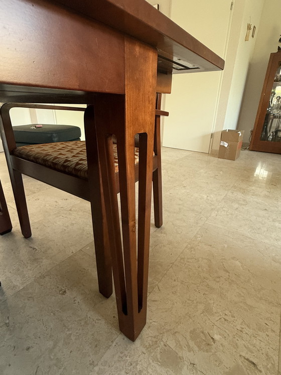 Image 1 of Mesa de comedor extensible Schuitema de madera de cerezo