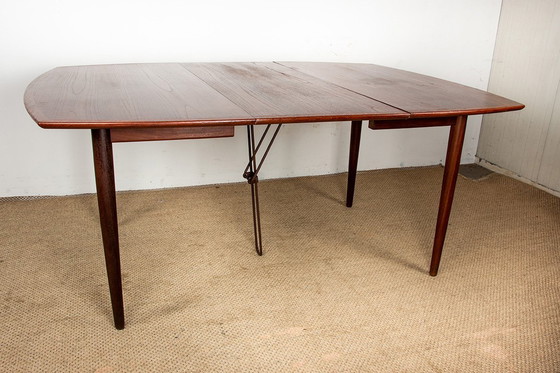 Image 1 of Very Large Danish extensible dining table, 260 cm, in teak by Henry Walter Klein for Bramin 1960.