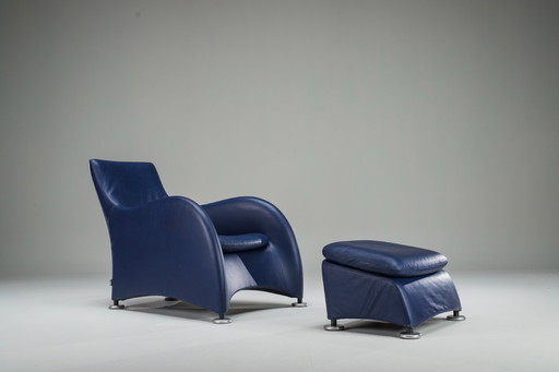 Set of Loge Lounge Chair & Ottoman by Gerard Van Den Berg for Montis, 1990s