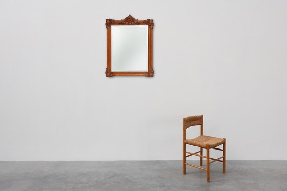 Image 1 of Specchio barocco in legno intagliato e bisellato in stile Luigi XV, Francia, anni 1900