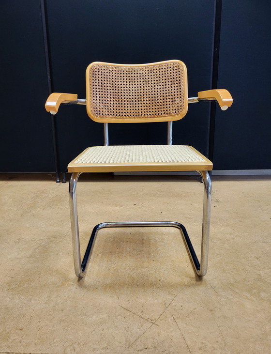 Image 1 of Vintage Cesca Eetkamerstoelen Van Marcel Breuer, Italy 1980