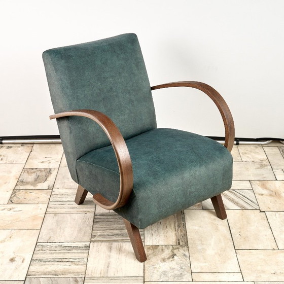 Image 1 of Poltrona modello H 410 tipo C, disegnata da Jindrich Halabala, anni '40, Cecoslovacchia.