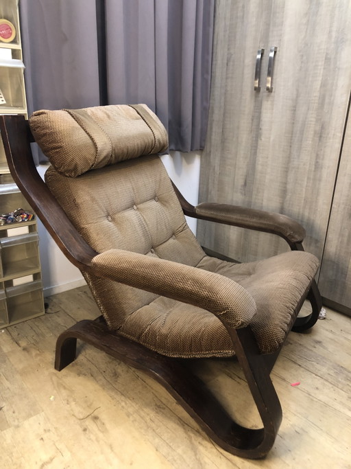 Vintage Sessel Design - 1970er - Coja Stil - Samt Rippe