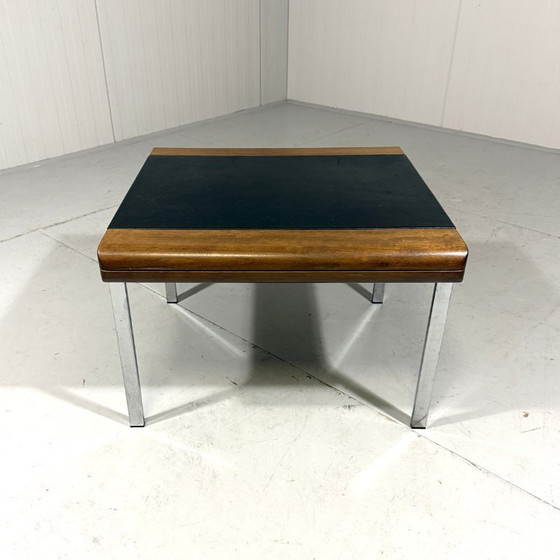 Image 1 of Table d'appoint en cuir Hans Eichenberger, table basse, Girsberger, Suisse