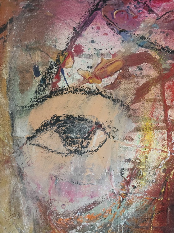 Image 1 of I sing my thoughts, Barbera van der Poel, acrylic on wood