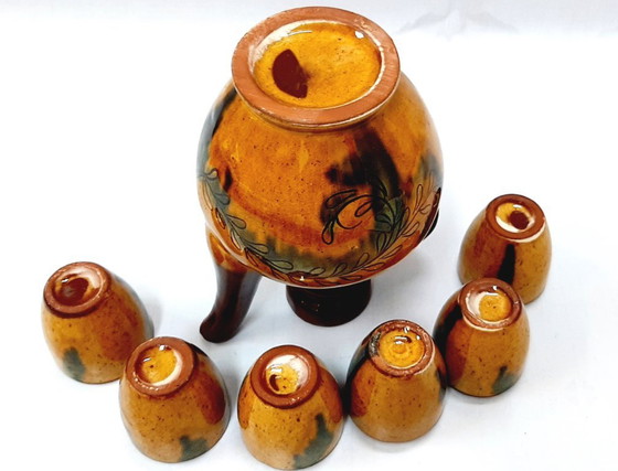 Image 1 of Juego de cerámica para brandy, aguardiente o licor.