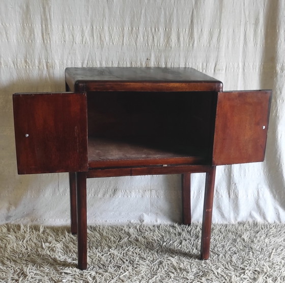Image 1 of Tavolino Art Déco in legno massello - metà del XX secolo