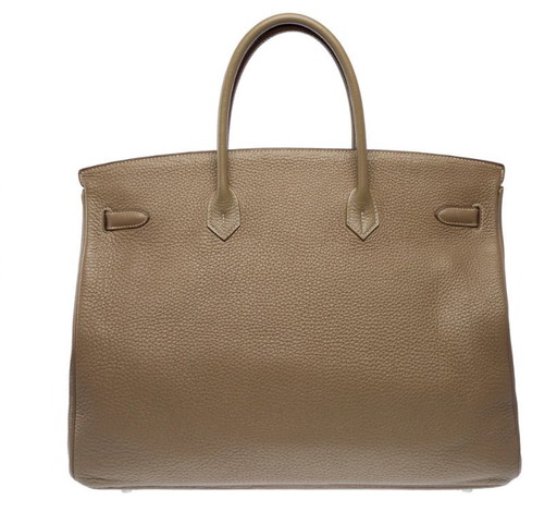 Sac HERMES Birkin 40 en Cuir Étoupe - 103388