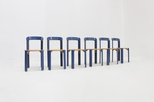 Vintage Bruno Rey dining chairs model 3300 set of 6