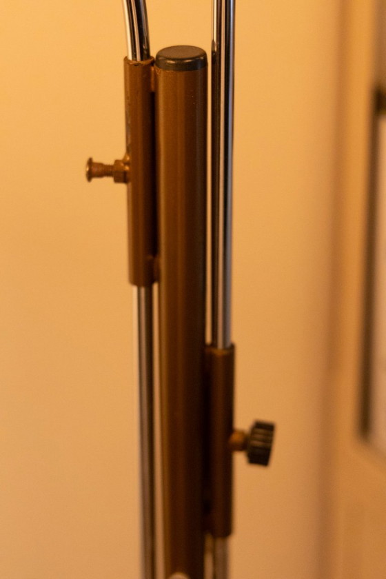 Vintage Dijkstra Floor light with adjustable globes – Dijkstra Lampen, Brass, Plexiglass (photo 27 of 29)