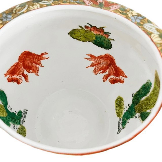 Chinese Hand-Painted Fishbowl Family Rose Porcelain Flowerpot 1950s – Vases (photo 7 of 8)