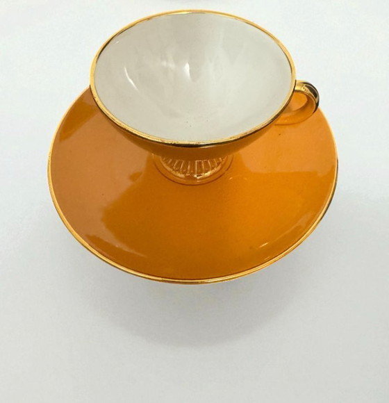 Image 1 of Florentine ceramic tea/coffee set, Art Deco style, 1950s