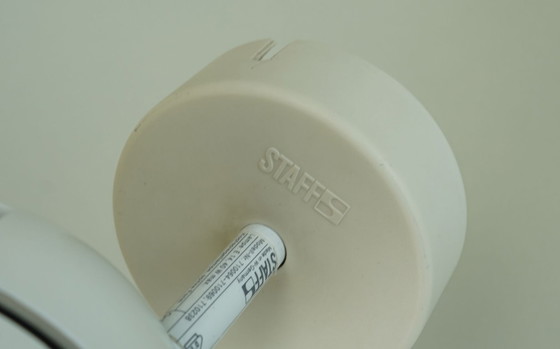 Image 1 of adjustable WALL LAMP sconce staff duo spotlight, white, 1970s