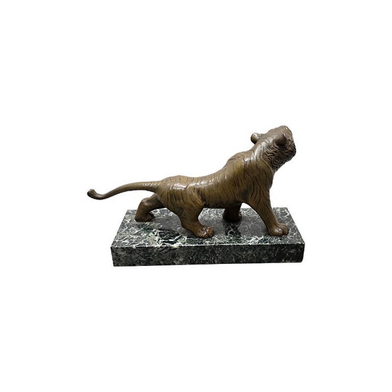 Tigre antica francese in bronzo su base in marmo, fine XIX secolo – Sculture (photo 4 of 7)